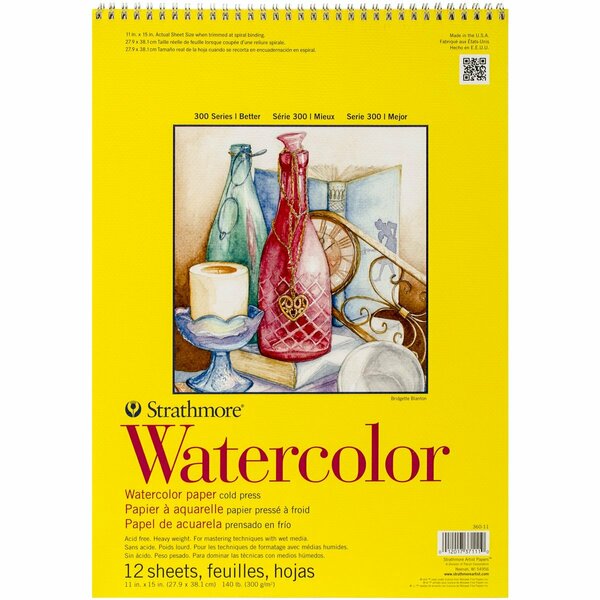 Strathmore 140# -WATERCOLOR PAPER PAD 360110